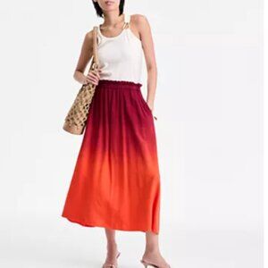 I.N.C. International Concepts Women's Dip-Dyed Midi Skirt  Sz S